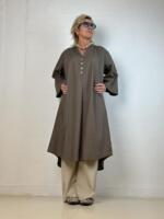 Kjole - Mumbai Poplin - Brown - Gaspar