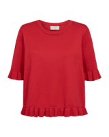 Strik - FQKatie pullover - True Red - Freequent