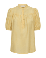 Bluse - Kort ærme - FQEbella - Gul - FREEQUENT