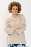 Pullover - Strik - Capri - Beige - Zhenzi