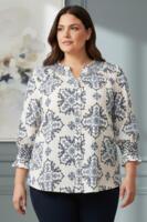 Skjorte - Fiella - Blue Combi - Cassiopeia