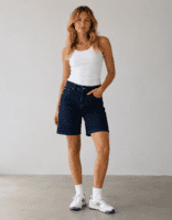 Shorts - Milano Dina Straight - Stone Wash - Anna Montana