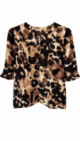 Bluse - Ze-Dagmar - Brun - ZE-ZE