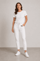 Jeans - Angelika Slim Fit 7/8 - Hvid - Anna Montana