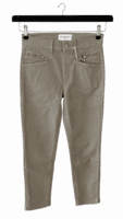 Jeans - Angelika Slim Fit 7/8 - Lys oliven - Anna Montana