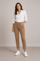 Jeans - Angelika Slim Fit 7/8 - Sand - Anna Montana