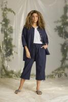 3/4 Bukser - Amin - Navy - Zhenzi