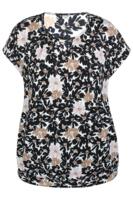 Bluse - Ze-Damini - Brun/Sort - ZE-ZE