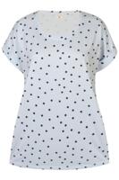 T-shirt - Ze-Disha - Lyseblå M. Sorte Prikker - ZE-ZE