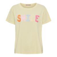T-Shirt - Vespera Tee Smile - Gul - Marta du Château