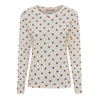 Langærmet T-shirt - Elissa - Beige - Marta du Château