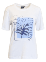 T-shirt - 220592 - Hvid/blå print - Brandtex