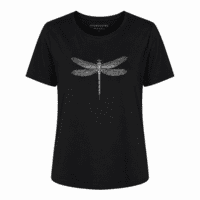 T-shirt - Sort m/print - Signature