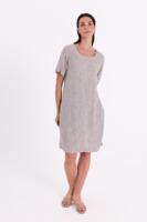 Kjole - FQLAVA-DRESS - Brun og OffWhite - Freequent