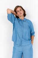 Bluse - WA-Flora 15 - Denim Blue - Wasabi Concept