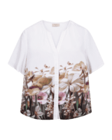 Bluse - FQmaise - Rosa/Off White - FREEQUENT