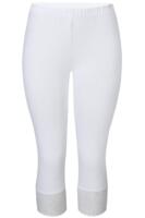 Leggings m. blondekant - MALUS - Hvid - ZE-ZE