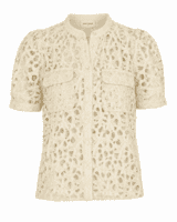 Bluse - Charlotte Lace - Gul - CONTINUE