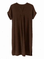 Kjole - CH2688 - Brun - Wilto