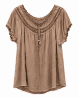 Bluse - 9005-2-4 - Camel - Italy Moda