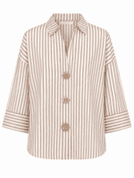 Skjorte - Augusta - Brun/Beige - Continue