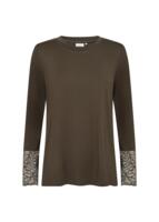 Langærmet T-shirt - WA-STELLA 24 - Brun - Wasabi Concept
