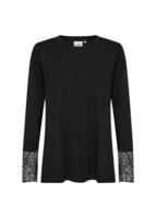 Langærmet T-shirt - WA-STELLA 24 - Sort - Wasabi Concept