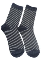 Strømper - 500640 - Navy/Glimmer strib - ZE-ZE