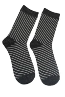 Strømper - 500640 - Sort/Glimmer Strib - ZE-ZE