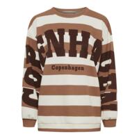 Sweatshirt - Nerina - Stribet Caramel/Brun - MARTA du Château