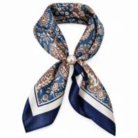 Tørklæde - Alika - Paisley blue - Tim & Simonsen
