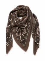 Tørklæde - 214363 - Brun/Paisley - Vanting