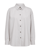 Skjorte  - FQflyna - Stribet off white/brun - FREEQUENT