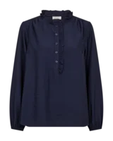 Bluse - FQMagda - Blå - FREEQUENT