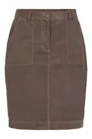 Nederdel fløjl - 360-50002 - Brun - SIGNATURE