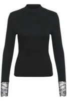 Langærmet T-Shirt - KAomi - Sort - KAFFE