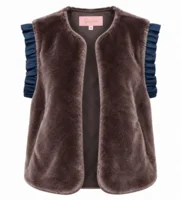 Vest - Duffy Frill - Brun - Gaspar