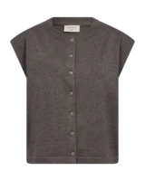 Vest - FQkatie - Brun Melange - FREEQUENT