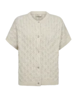 Vest - Strik - FQcathy - Sand - FREEQUENT