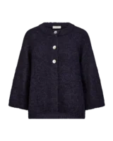 Cardigan - Strik - FQgrslulu - Lilla - FREEQUENT