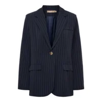 Blazer - Dusk - Navy/Nålestribet - MARTA du Chateau