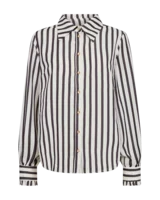 Skjorte - FQNoto - Off White/Sort - FREEQUENT