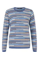 Pullover - Strik - 360-40066 - Brun/Beige/Blå - Signature