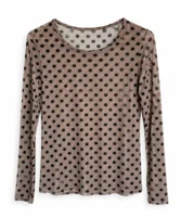 Bluse - Aura - Lysebrun/Sort - Wilto