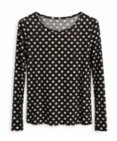 Bluse - Aura - Sort/Beige - Wilto
