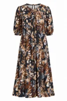 Kjole - Lucette - Navy/Brun - iN FRONT
