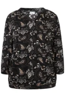 Bluse- Ze-Heleen - Brun/Sort - ZE-ZE