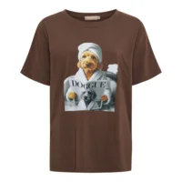 T-shirt - Inge - Brun/Hund - Marta du Château