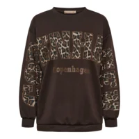 Sweatshirt - Sevilla - Brun/Leopard - Marta du Château