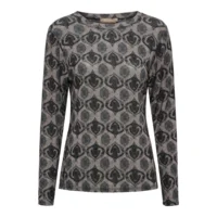 Bluse - Elissa - Grå/Sort - Marta du Château